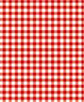Dollhouse Miniature 1/4" Scale Wallpaper: Gingham, Red